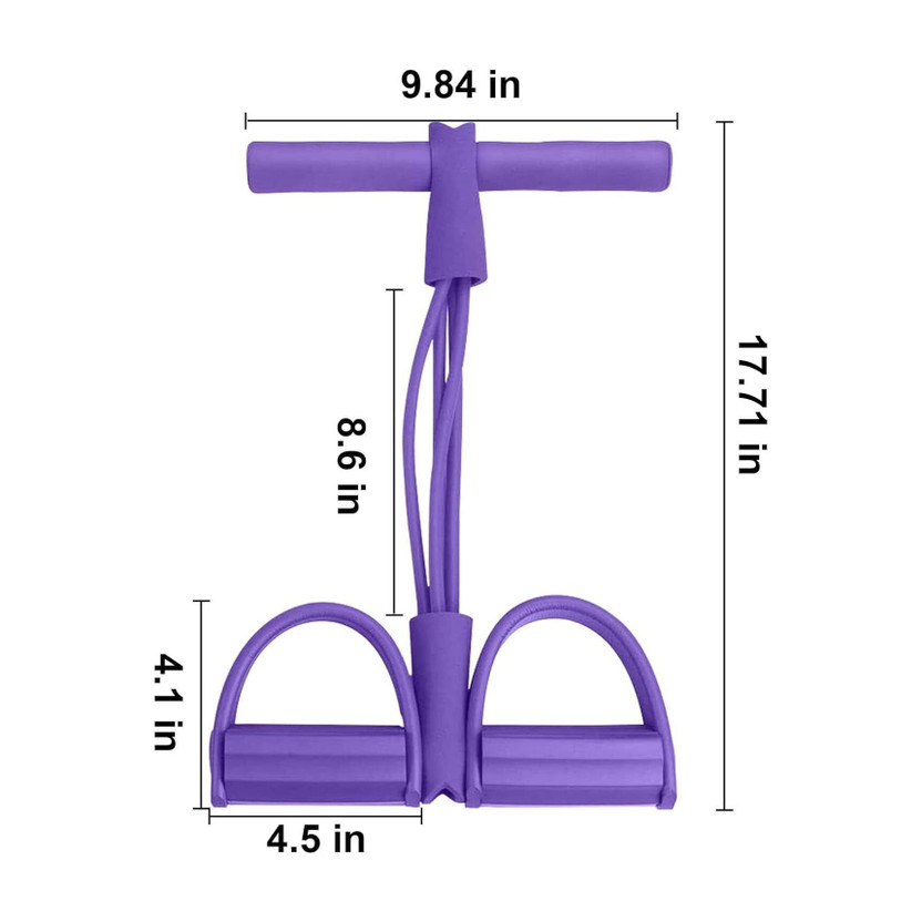 MOLDEST Pull Reducer Band Resistance Band Workout Body Pedal Exerciser Tube 4 Tube Resistance Tube(MULTICOLUR)