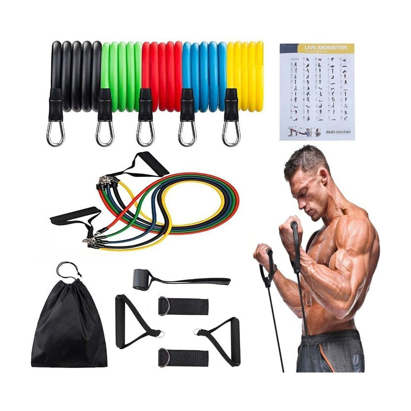 BORCELLE BORCELLE 17 in one resistance bands Resistance Tube(multicolur) - Flipkart Deal