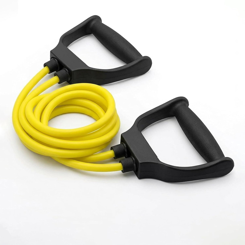 ZENVIXXO Resistance Tube Weight Training The Toning Tube Resistance Band Resistance Tube(Yellow)