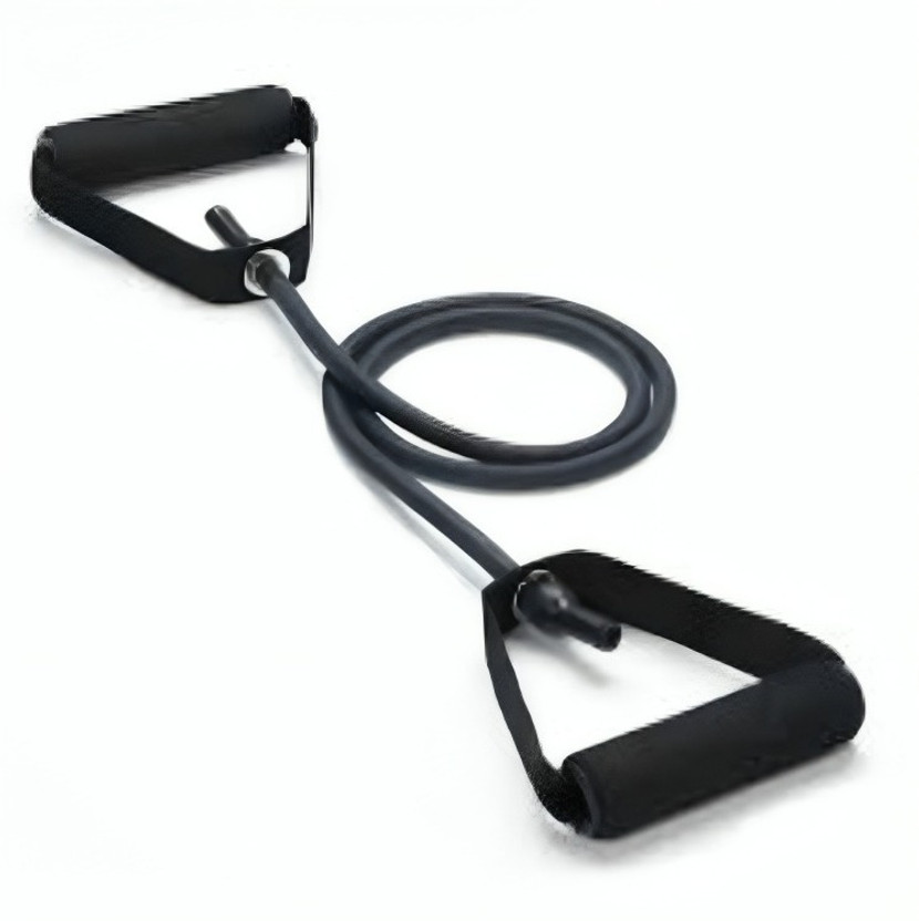 HEALTHTREK Resistance Tube for Heavy Strength Training (50 LBS) Resistance Tube(Black)