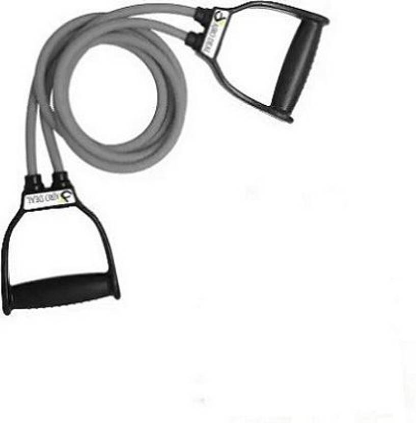 HOIGADGETS (multicolored) resistance band toning tube fitness pulling