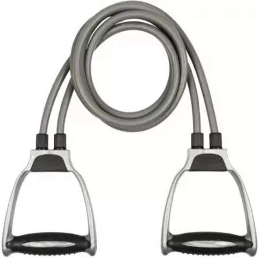 FlexCore Rope Toning Bands for Physical Therapy, Stretching, Home Fitness, Yoga Resistance Tube(Grey)