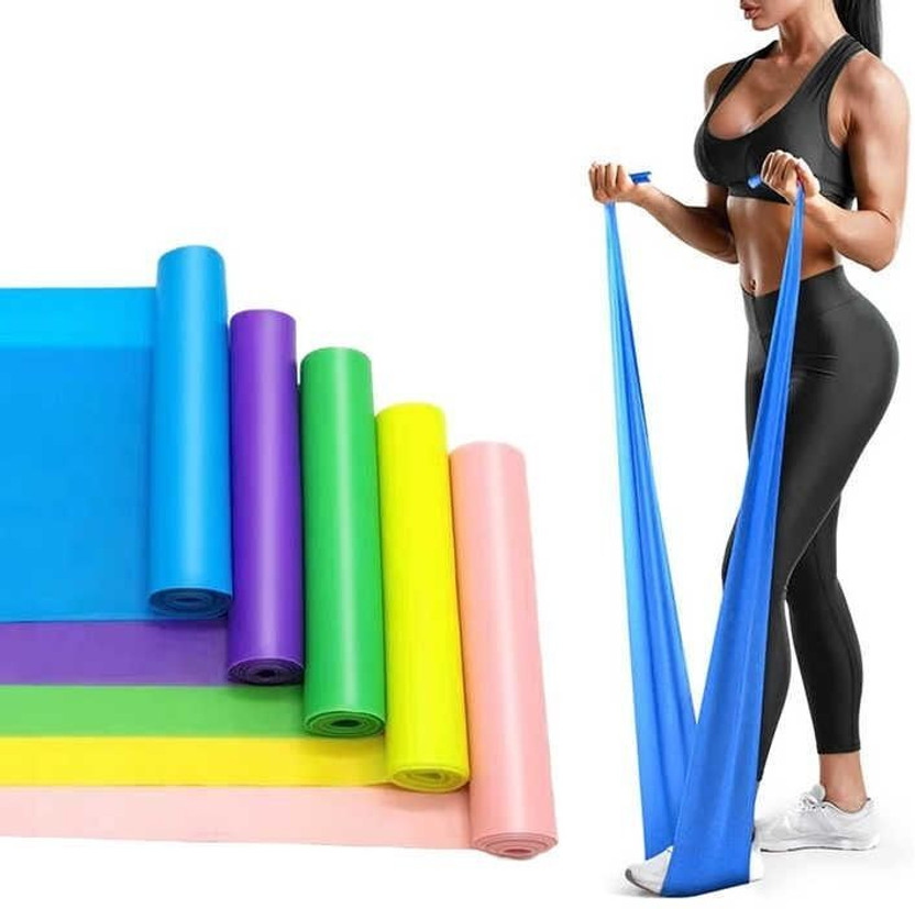 SQUICKLE Yoga Band Resistance Exercise Band for Exercise Latex Free Resistance Tube(Multicolor)