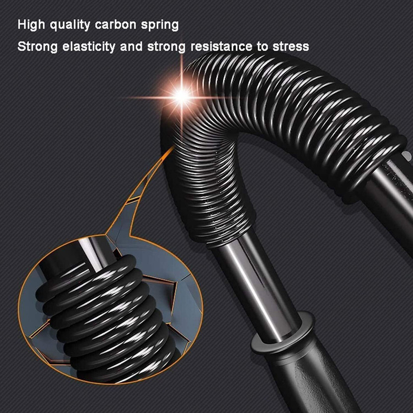 FloatFit 20Kg Power Twister Bar For Upper Body And Arm Strengthening Workouts Resistance Tube(Black)