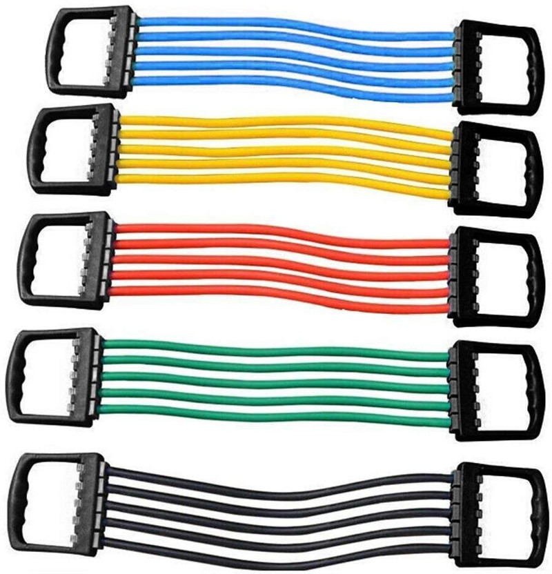 DADNSON 5Tubes Chest Expander,Chest Puller,Arm Strenthen Resistance Tube(Multicolor)