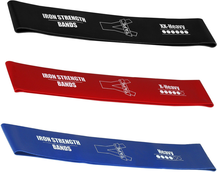 Agam A-Tape 3 Level Resistance Loop Band (Set of 3) Exercise Bands Resistance Tube(Multicolor)