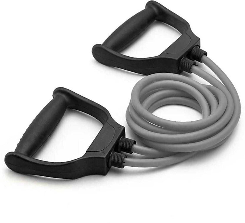 Suviksha fashion Toning Tube for Physical Therapy, Stretching, Home Fitness,Yoga Resistance Tube(Grey)