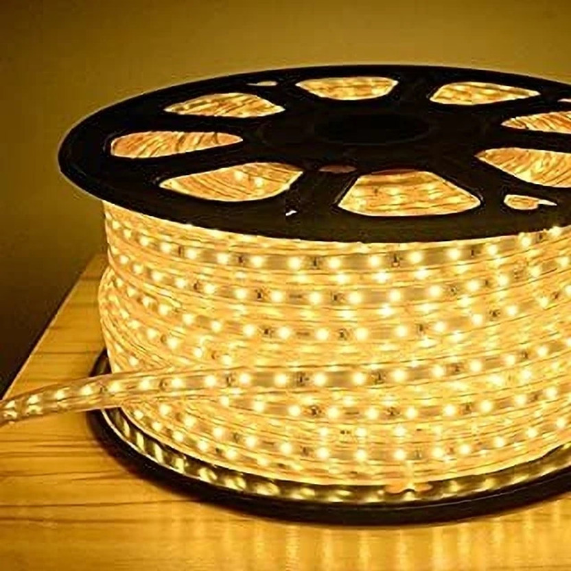 Daiwik 3600 LEDs 30 m Yellow Steady Strip Rice Lights(Pack of 1)