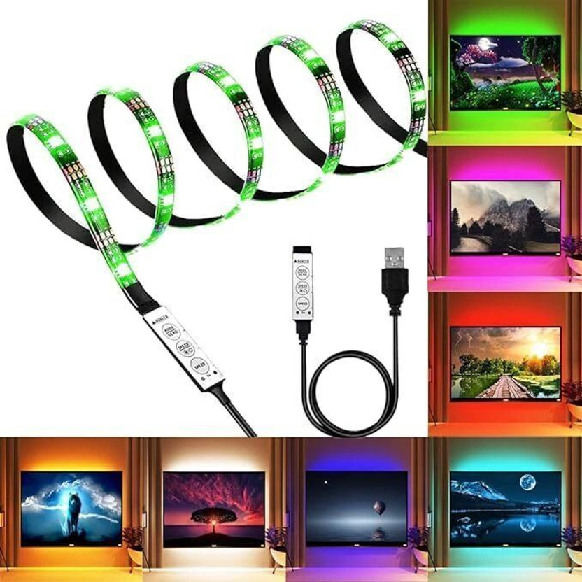 PESCA 30 LEDs 1 m Multicolor Color Changing Strip Rice Lights(Pack of 1)