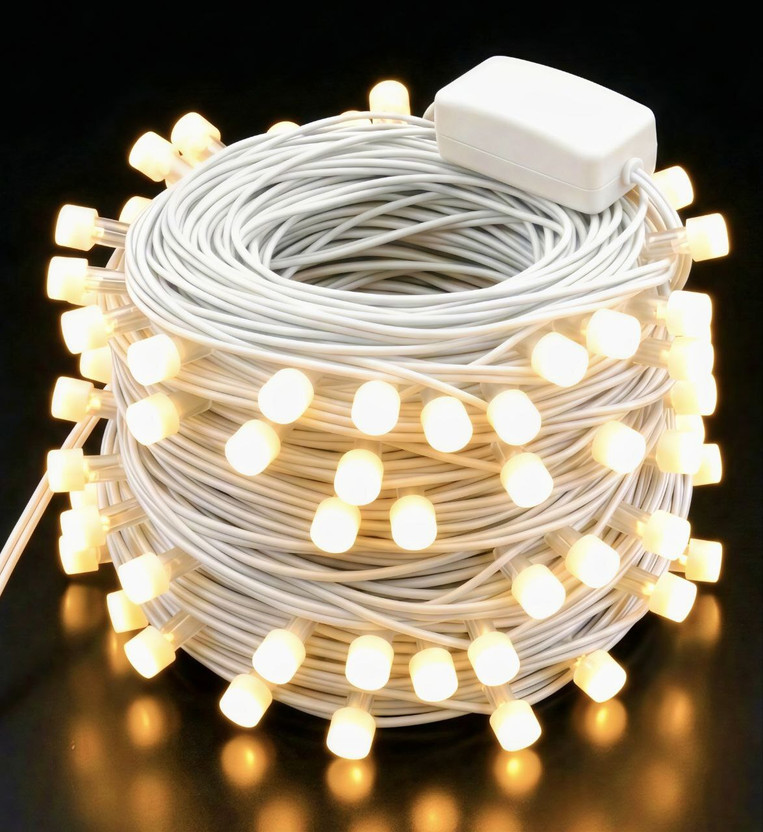Telca 40 LEDs 11 m Yellow Steady Ball Rice Lights(Pack of 1)