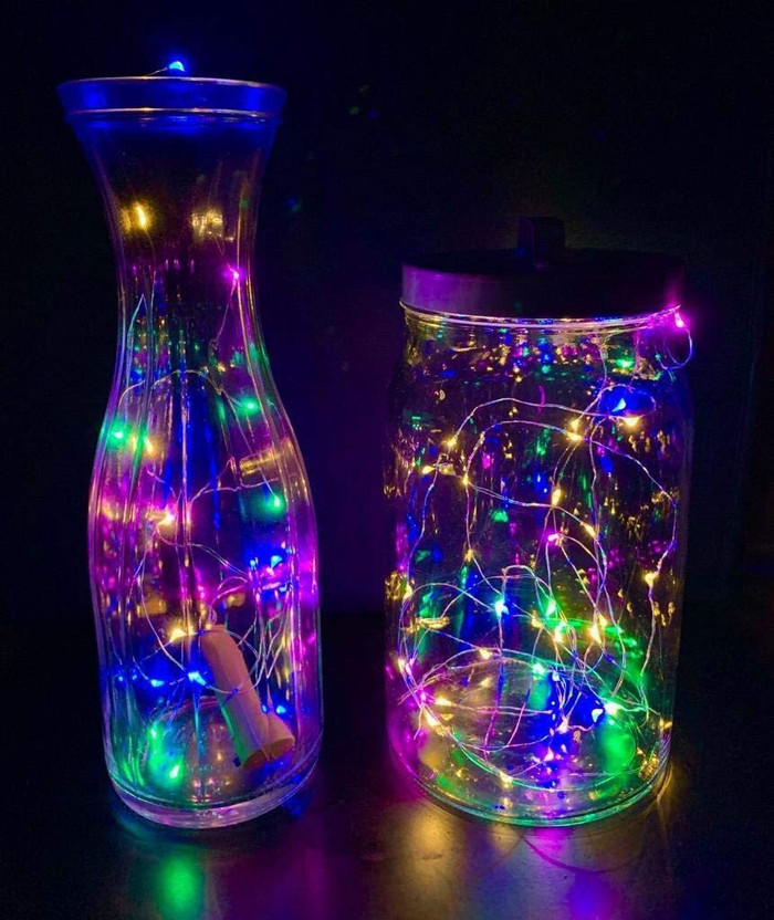 OMG Best Buy 20 LEDs 3.05 m Multicolor Steady String Rice Lights(Pack of 5)