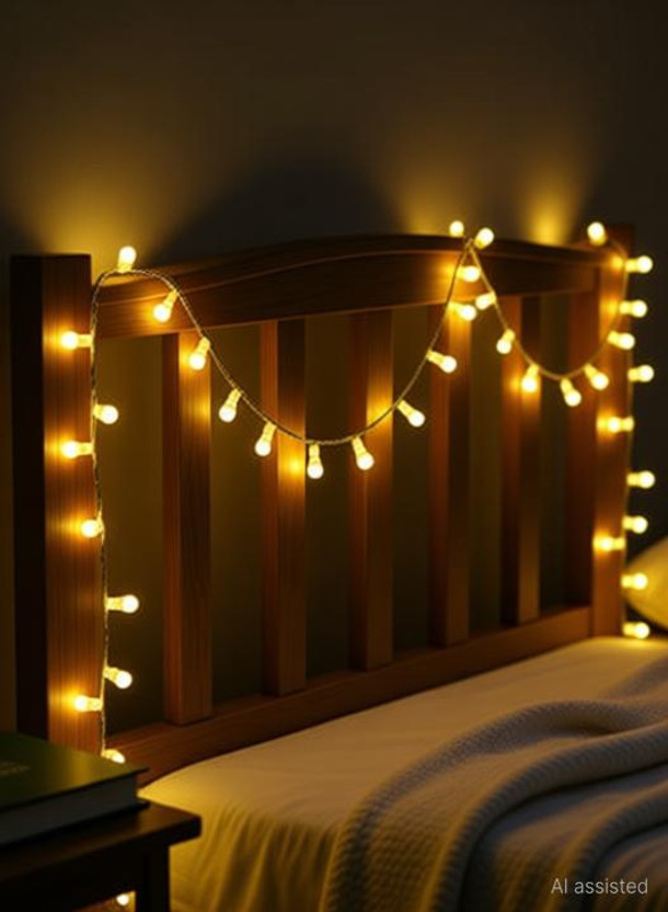 MPROW 40 LEDs 11 m Yellow Steady Bulb Rice Lights(Pack of 5)