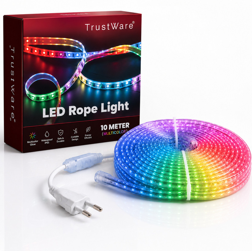 Trust Ware 480 LEDs 10 m Multicolor Flickering String Rice Lights(Pack of 1)