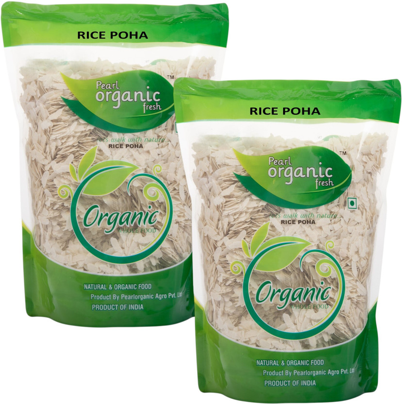 Pearl Organic Fresh RICE POHA Basmati Rice (Long Grain, Raw)(2 kg)