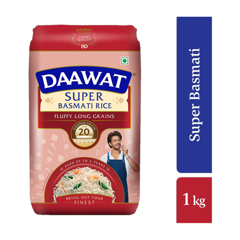 Daawat Super Basmati Rice (Long Grain)(1 kg)