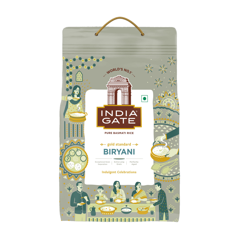 INDIA GATE Gold Standard Biryani Pure Basmati Rice(5 kg)