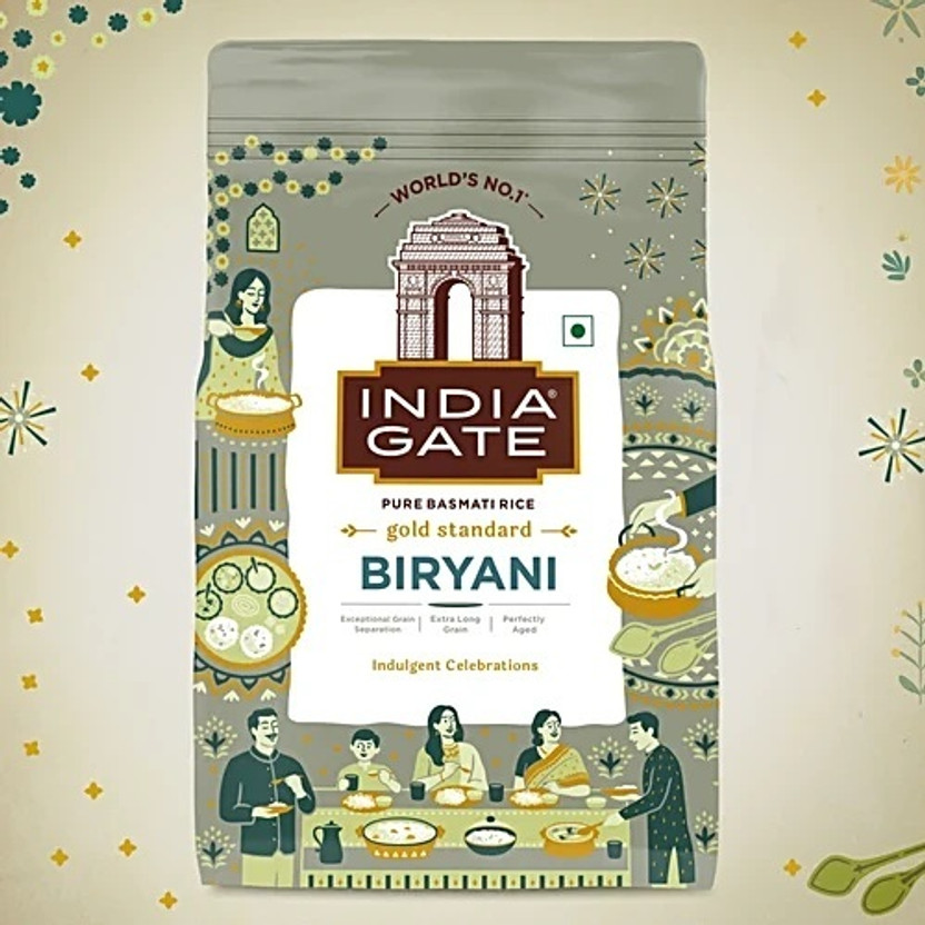 INDIA GATE Biryani Gold Standard Basmati Rice-5KG Basmati Rice (Long Grain, Raw)(5 kg)