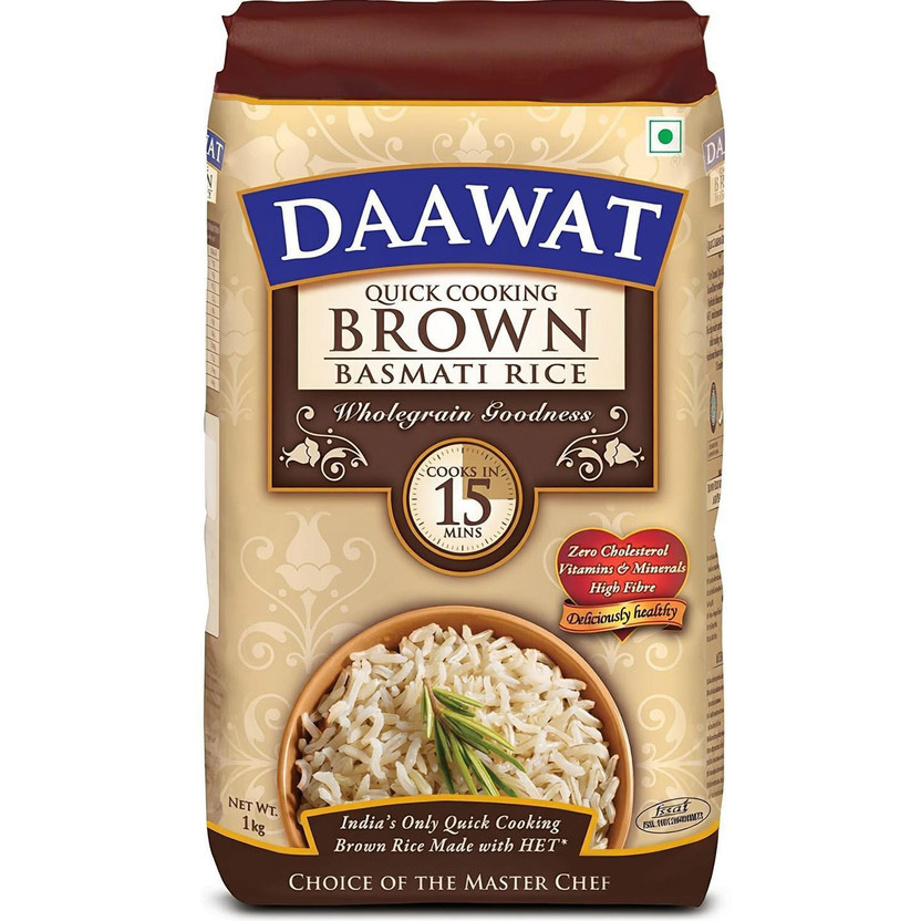 Daawat Brown Brown Basmati Rice(1 kg)