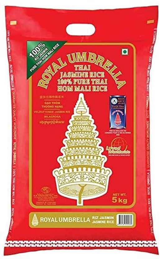 Royal Umbrella JASMINE RICE Jasmine Rice (Long Grain, Raw)(5 kg)