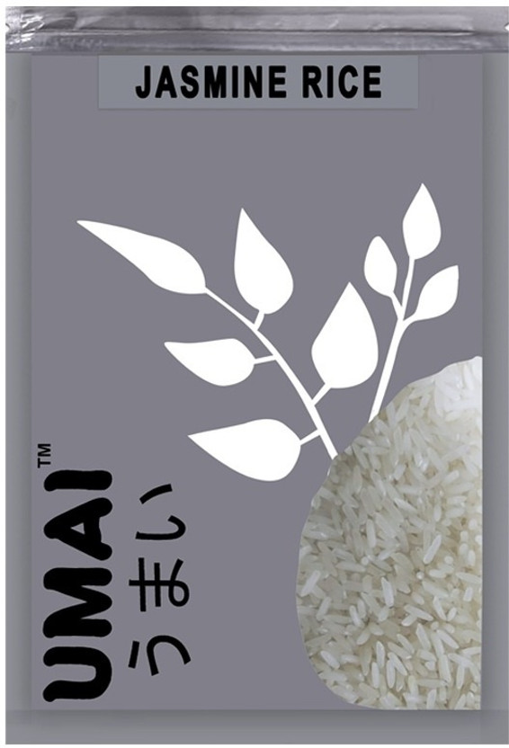 UMAI Premium [Fragrant, Flavorful, with a Nutty Flavor] Jasmine Rice (Long Grain, Sticky)(0.5 kg)