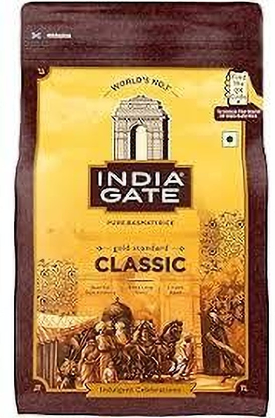 INDIA GATE CLASSIC Basmati Rice (Long Grain, Raw)(1 kg)