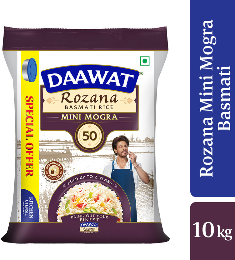 Daawat Sehat/Rozana Mini Mogra Basmati Rice (Broken Grain)(10 kg)
