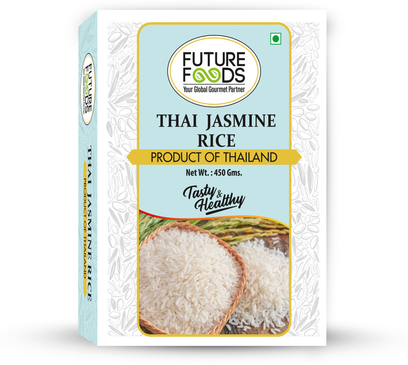 Future Foods Thai Jasmine Rice, Thai Cuissine, Long grain, Pack of 1, 450 grams Jasmine Rice (Long Grain, Raw)(0.45 kg)