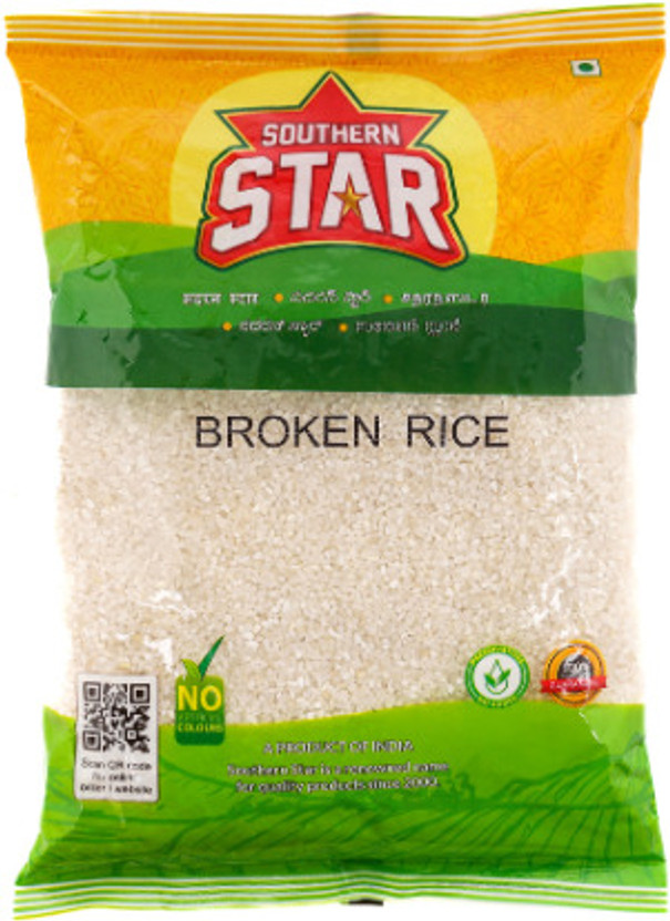 Southern Star Organic Broken Rice | South India Export Quality Forbidden Rice (Broken Grain, Raw)(1 kg)