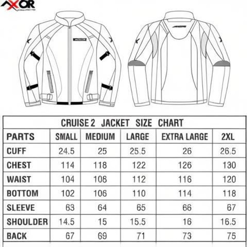 Axor Cruise 2 Riding Protective Jacket(Multicolor, XL)