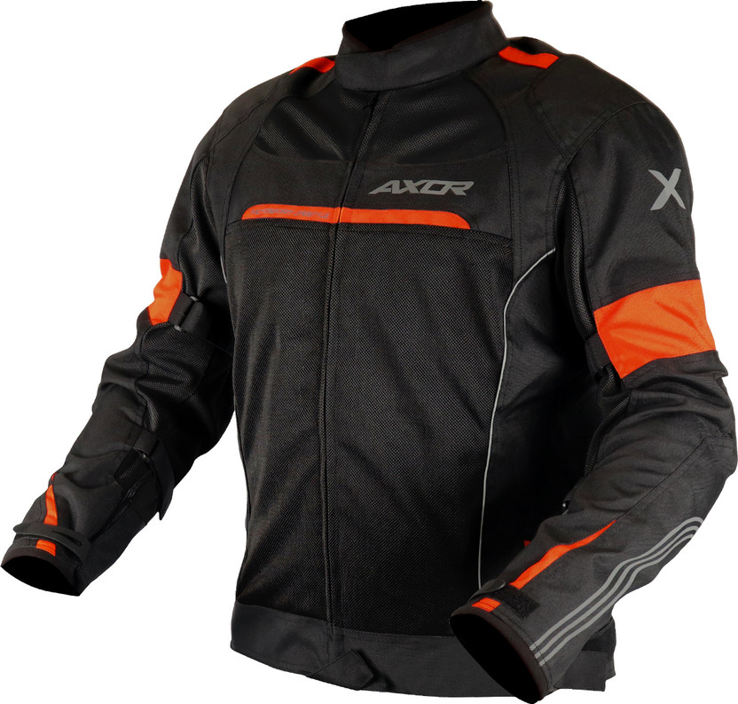 Axor Cruise 2 Riding Protective Jacket(Black, Orange, XL)