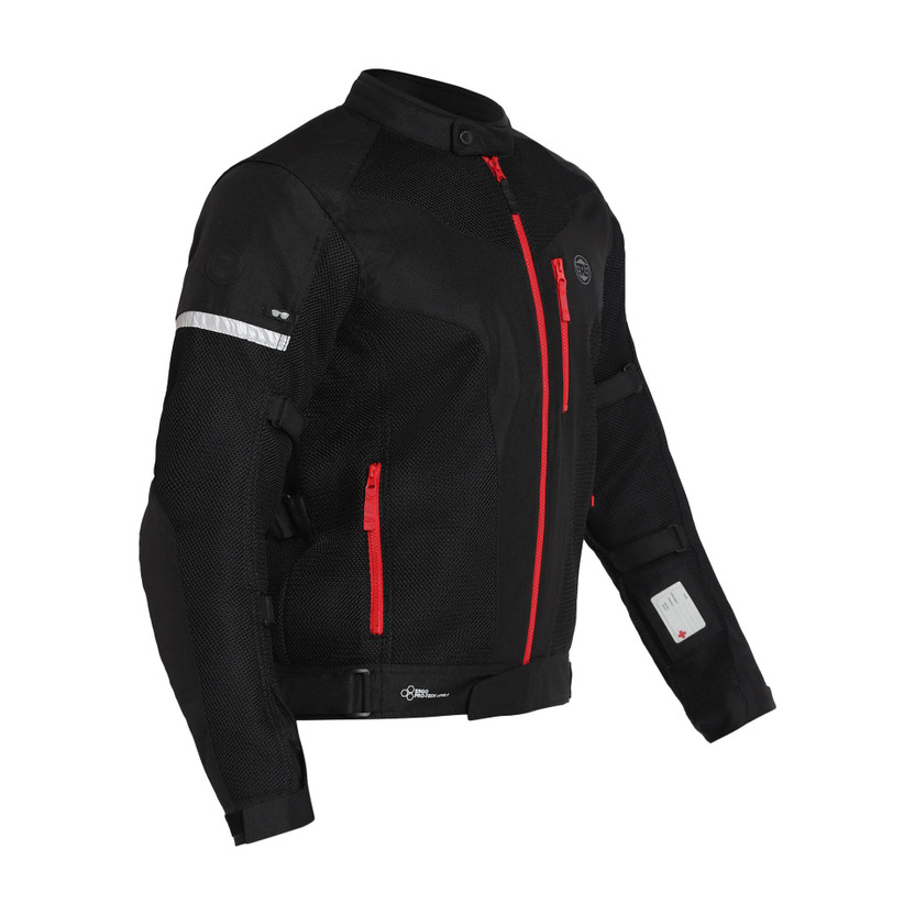 Royal Enfield JRA220003 Riding Protective Jacket(Black, M)