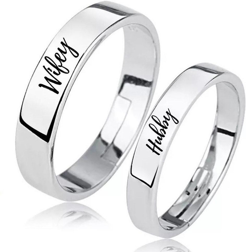 Silver couple ring flipkart online