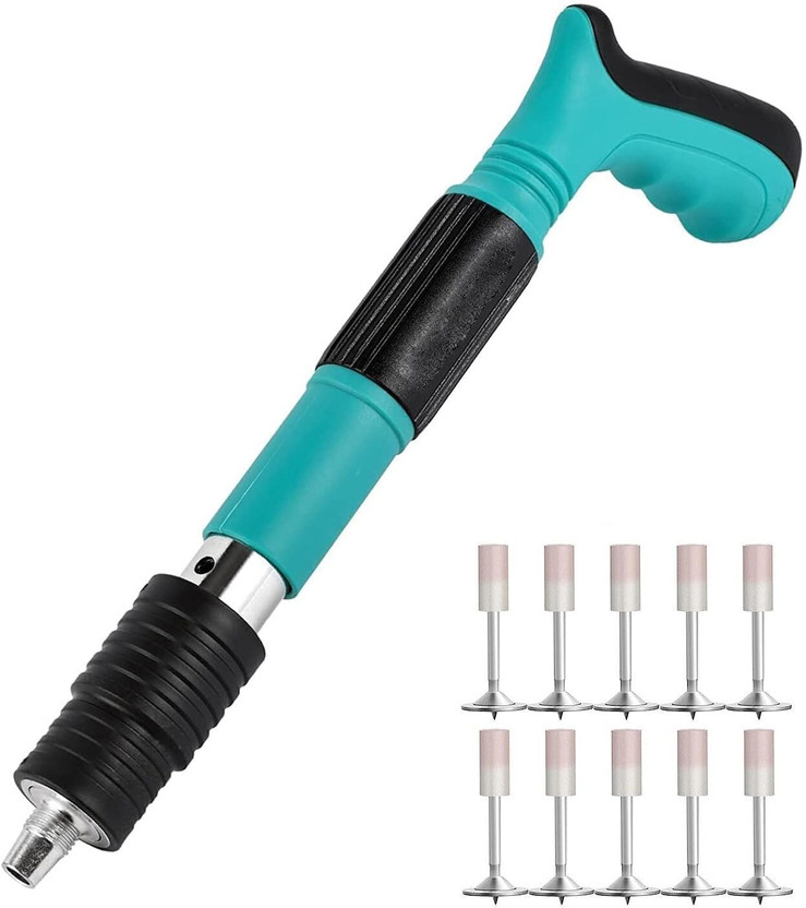 EKRASH Concrete Nail Gun Silencer ShotNail Grab Steel Heavy Duty Fast Hitting Rivet Gun Heavy Duty Fast Hitting Rivet Gun