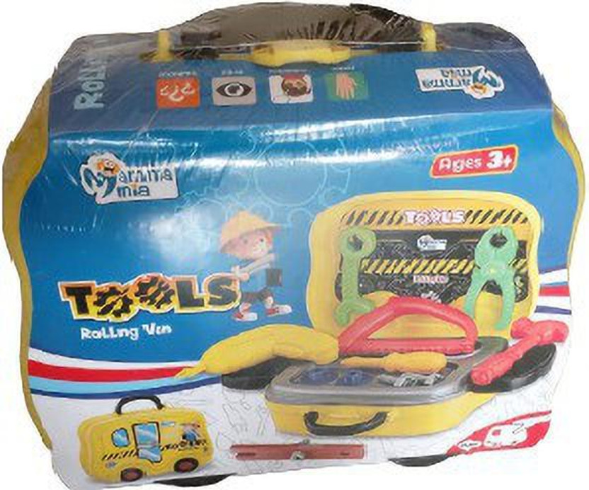 Skyler Collection Tools Rolling Van for Kids of Age 3+ (Tools Set) (multicolor)