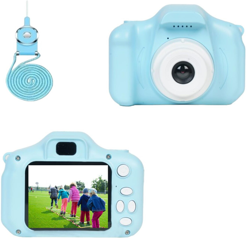 BuyLuxe Camera for Kids with HD Video Recording, Selfie Camera and Games DSLR Camera Blue Kids Camera(Blue)