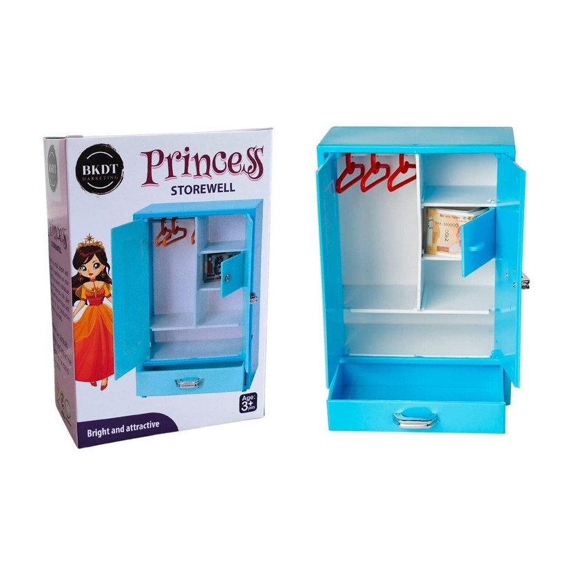 BKDT Marketing Storewell Almirah | Best Pretend Play Role Toys for Kids 15.5 cm's in Height