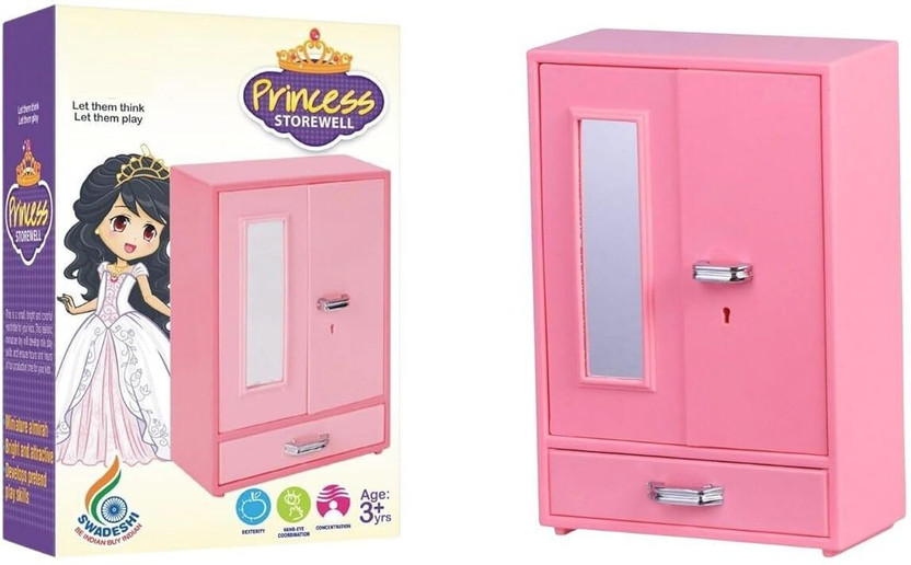 BKDT Marketing Storewell Almira | Best Pretend Role Play Toys for Kids 15.5 cm's mini almirah