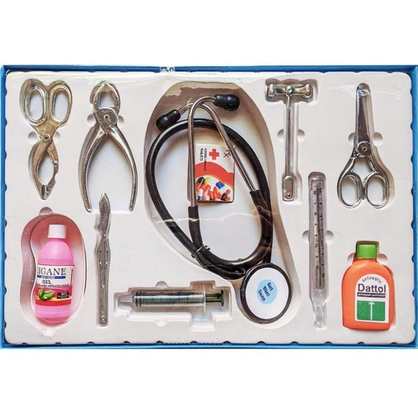 Mikha Doctor Set Toy for Kids, Set of 10, Pretend Play and Learning Games