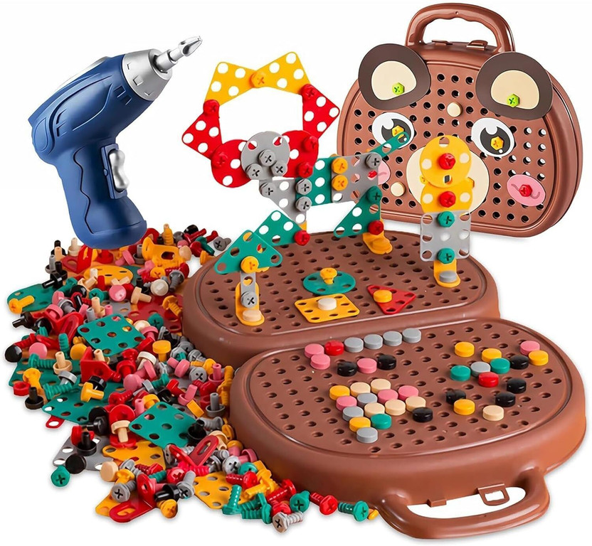 Zooglu Educational DIY Electric Drill Toy Set for Kids