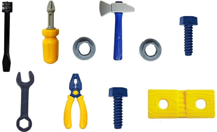 BKDT Marketing Engineer Workshop Mechanics Tool Kit Toys for Kids for Birthday Gift -10 Pcs