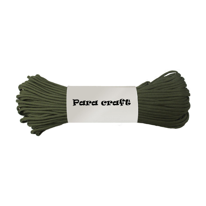Paracraft Paracraft 50ft 550 Paracord Parachute Survival Cord - Military Green Multicolor(Length: 30 m, Diameter: 4 mm) - Flipkart Deal