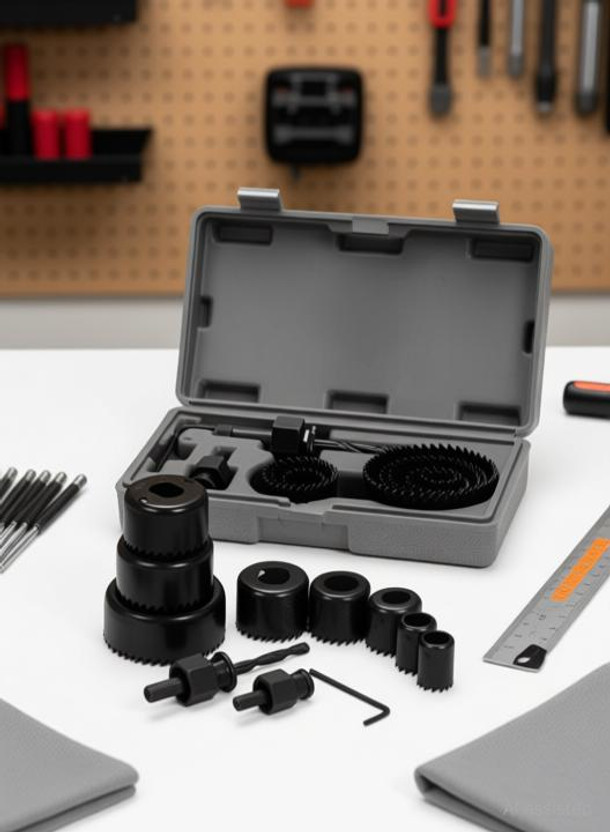 Kshivi BHS46 Holesaw Cutter Set 11pcs Woodworking Hole Saw Drill Bit Kit