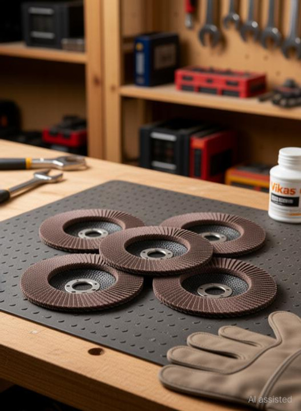 Vikas 5pc set of High Density Flap Disc/Polishing Disc For Angle Grinders Rotary Tool(16 mm)