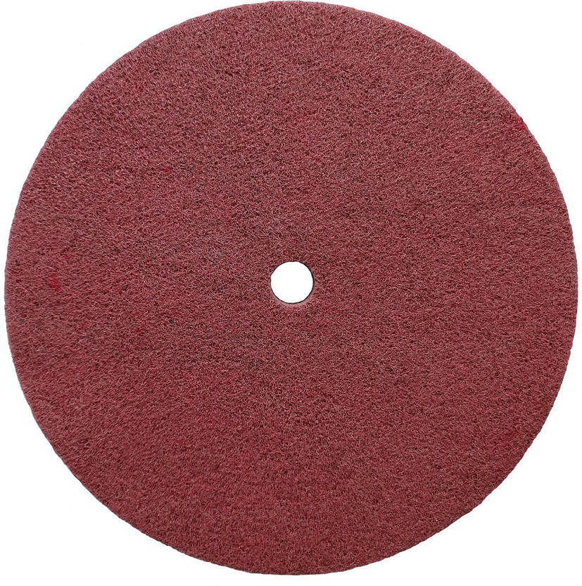 GSK Cut 8 Inch Finishing Wheel Non-Woven Polishing Buffing Wheel 8"x1" P5 abrasive wheel Nylon Fiber disc Red Rotary Tool(15 mm)