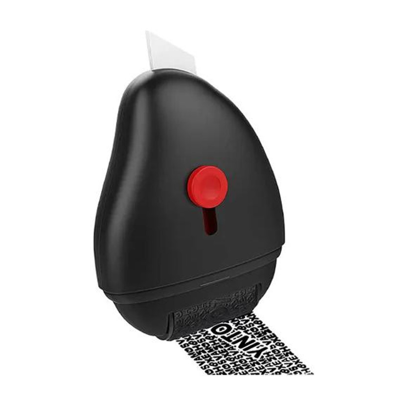 ANADI ANADI Identity Protection Roller Stamp with Built-in Plastic Art Knife, Identity Theft Roller Covering Up Confidential Print, Personal Info, Protect Your Personal Info(3 inch, Black) - Flipkart Deal