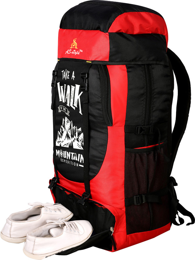 ASSTYLE WATERPROOF TREKKING BAG HIKKING BACKPACK FOR TRAVEL & OUTDOOR Rucksack Rucksack  - 70 L(Red)
