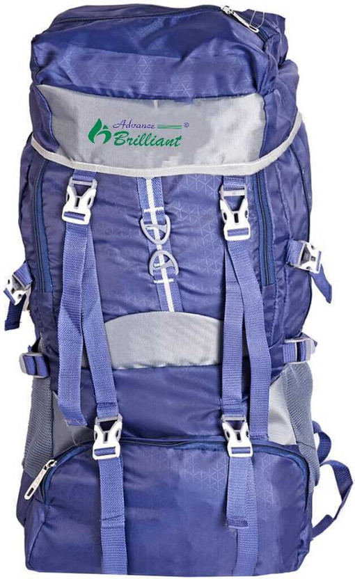 ADVANCE BRILLIANT Water Resistant tourist backpack Trekking Hiking Camping Outdoor Travel Backpack Rucksack  - 80 L(Blue, Grey)