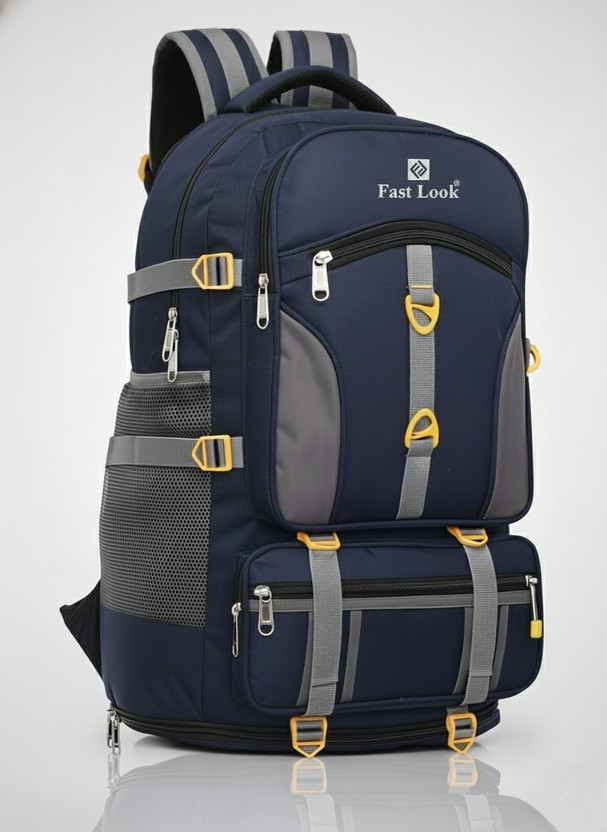 Fast look Travel for Outdoor Sport HikiIng bag blue Waterproof Backpack Waterproof Backpac Rucksack  - 70 L(Blue)