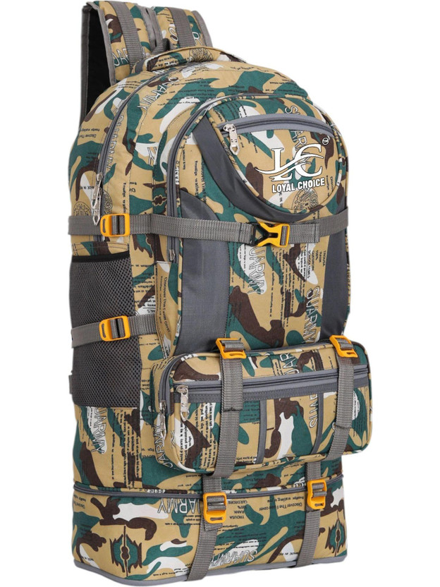 LOYAL CHOICE Expandable Travel Outdoor Sport Camping Hiking TrekkingBagRucksack-50 L Rucksack  - 50 L(Green)