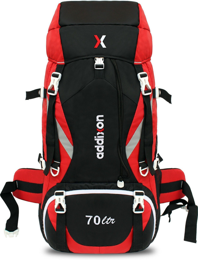 addixon Travel Bag for Outdoor Sport Hiking camping Trekking Bag for Extreme Adventure Rucksack  - 70 L(Red)